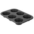Forma do muffinek 6szt  26x18 cm Black Metallic