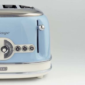 Toster na 4 grzanki z serii Vintage, niebieski 