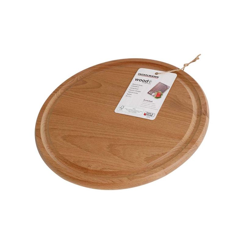Deska drewniana okrągła, średnica 28 cm