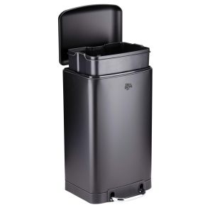 Kosz na śmieci 20 l z pedałem i cichym zamknięciem, czarny