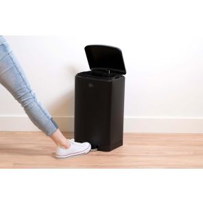 Kosz na śmieci 20 l z pedałem i cichym zamknięciem, czarny