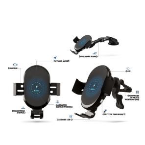 Xblitz G750 Pro - uchwyt samochodowy z funkcją ładowania indukcyjnego