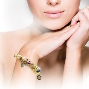 Bransoletka Harmonia z 18 zawieszkami