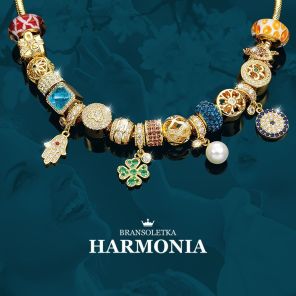 Bransoletka Harmonia z 18 zawieszkami